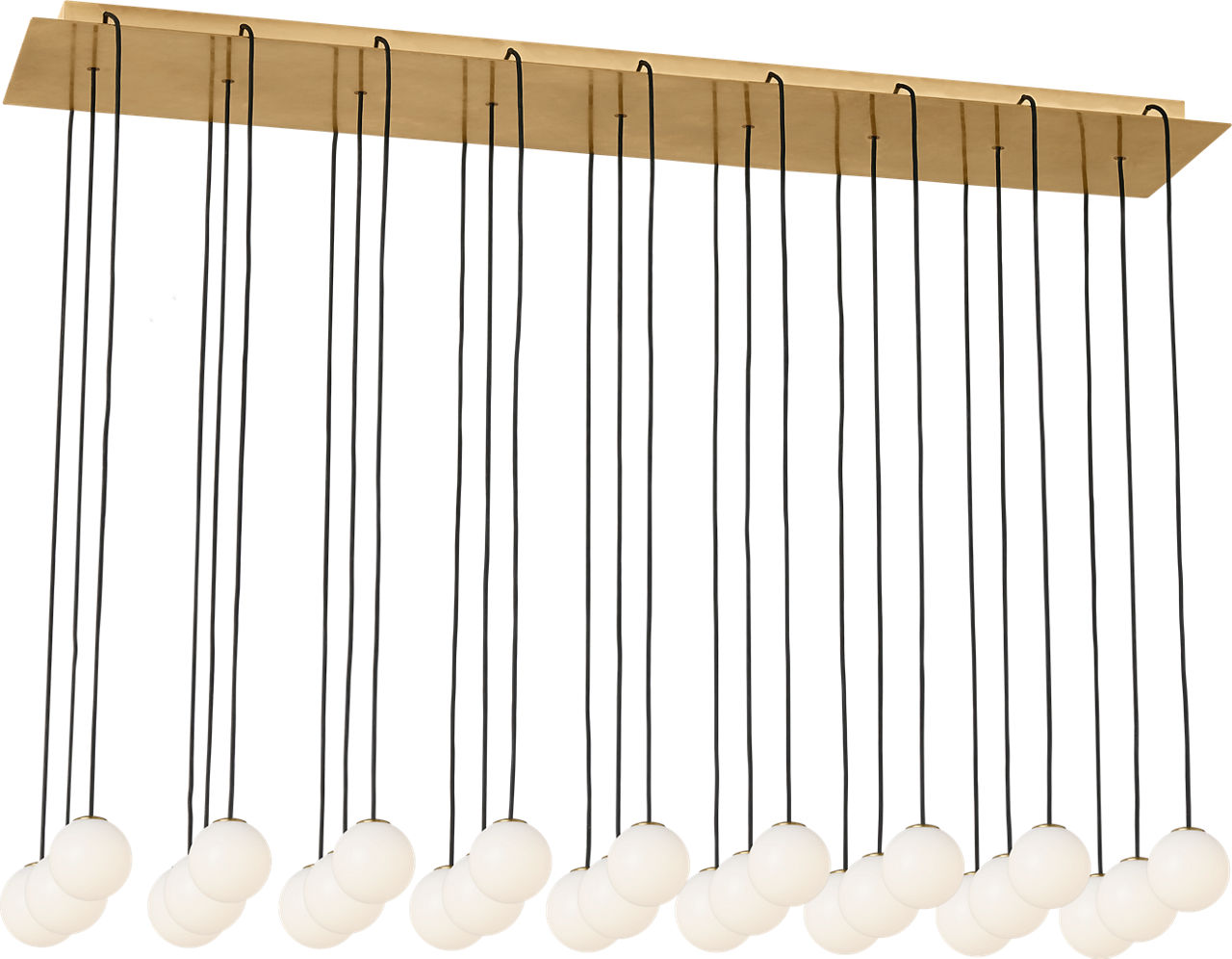 Orbet 27 Light Chandelier Hand Rubbed Antique Brass 2700K 90 CRI