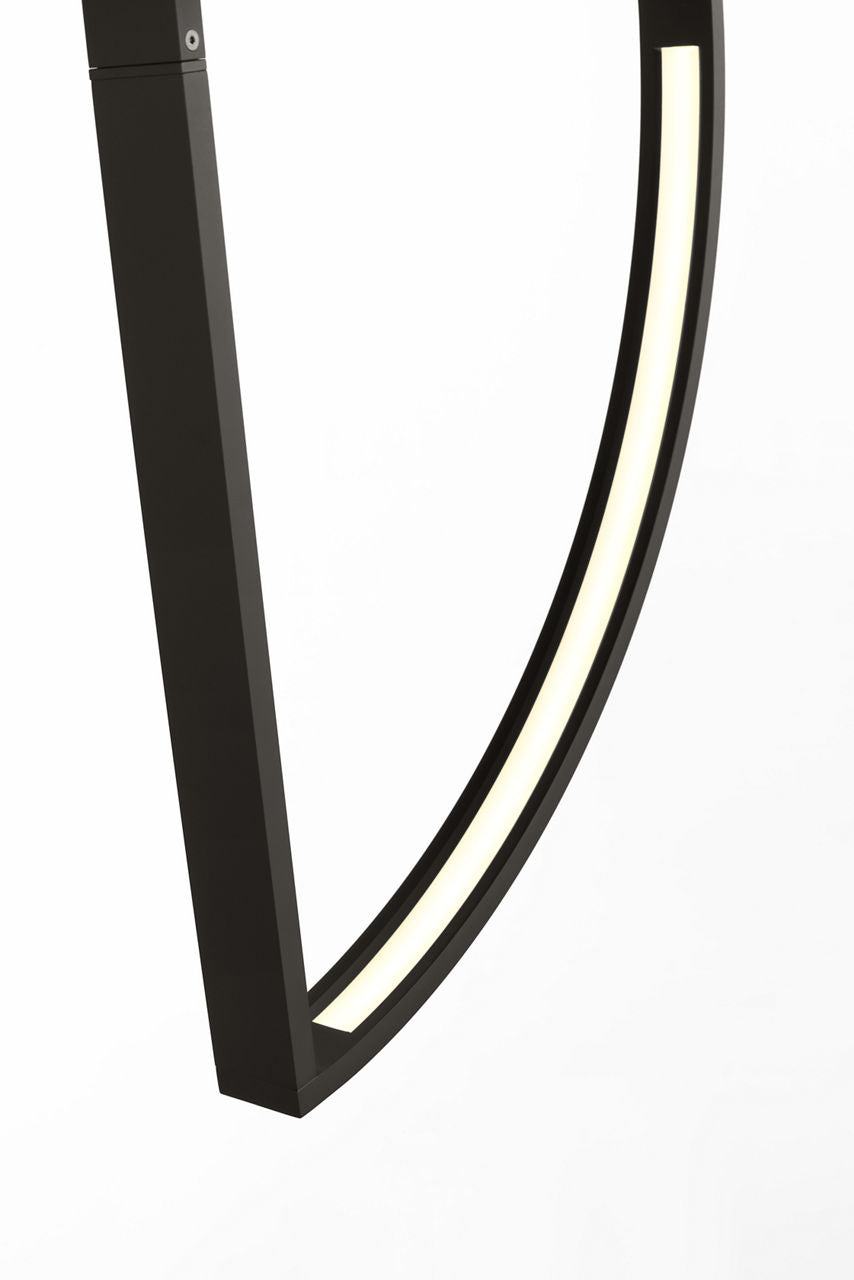 Baku 13 Chandelier Nightshade Black 2700K 90 CRI