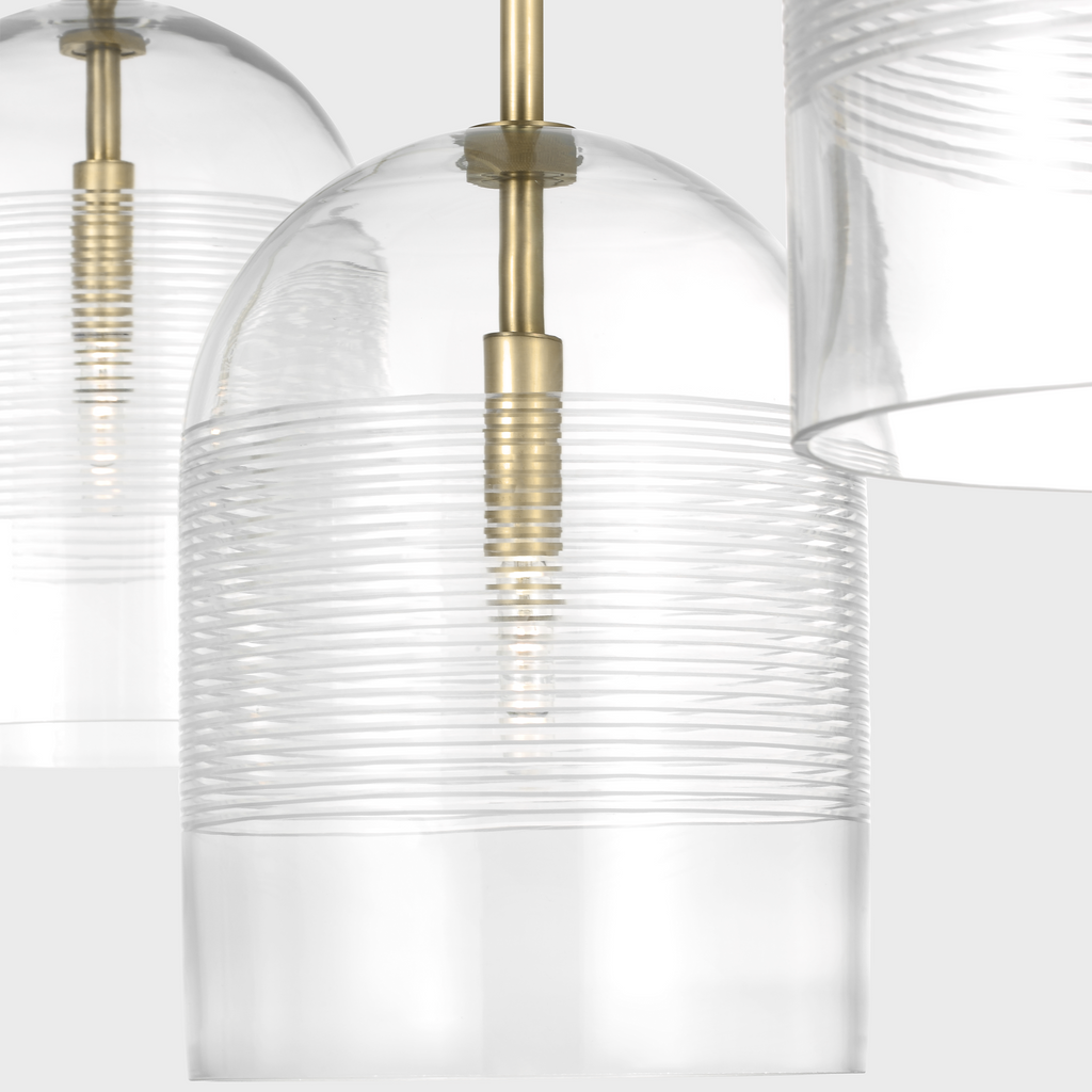 Leano 52 Chandelier | Hand-Rubbed Antique Brass