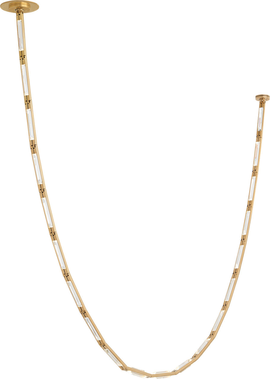 Catena 103 Chandelier | Hand-Rubbed Antique Brass 2700K Remote 277V