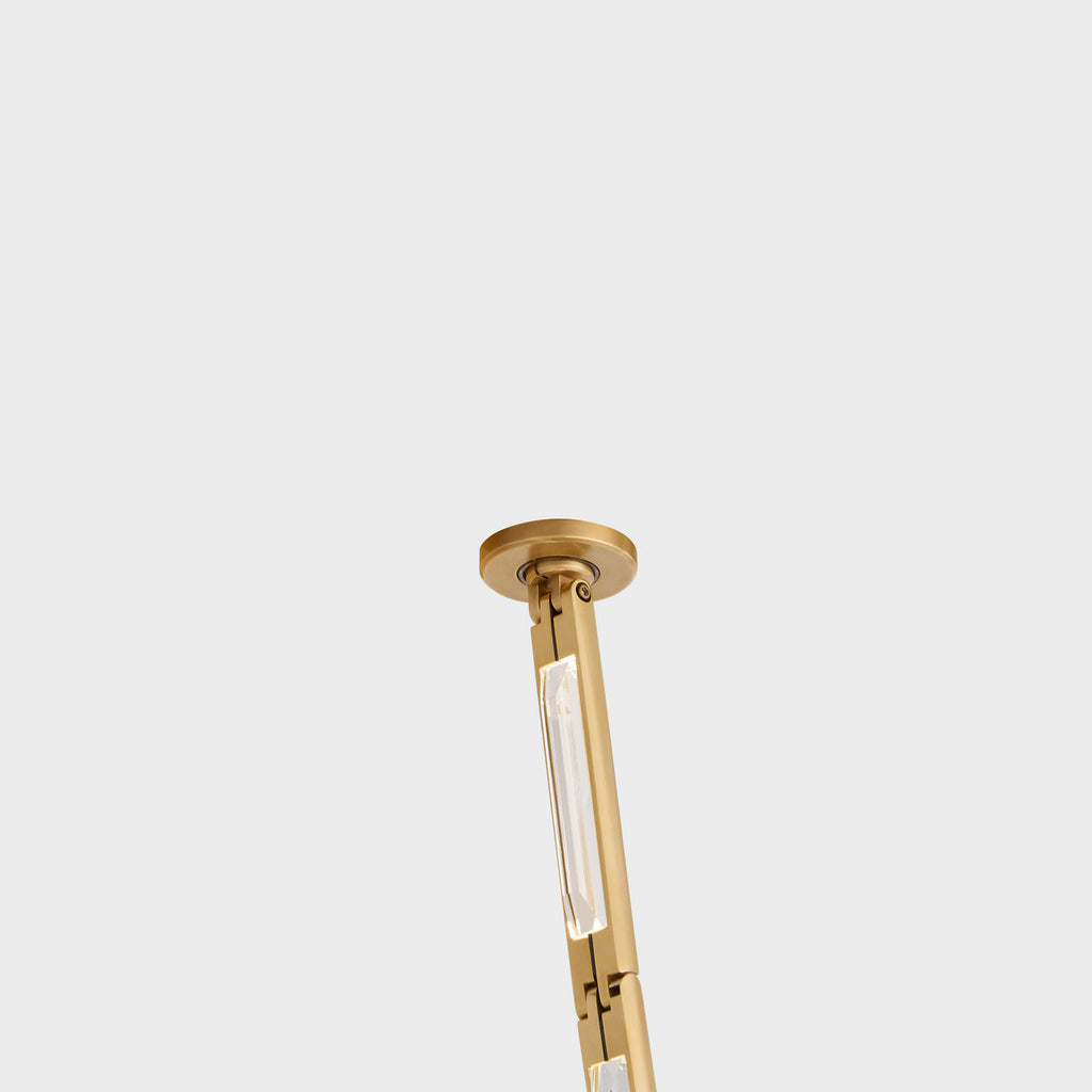 Catena 118 Chandelier | Hand-Rubbed Antique Brass 3000K Surface 120V-277V Universal