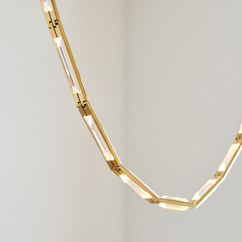 Catena 241 Chandelier | Hand-Rubbed Antique Brass 2700K Remote 120V