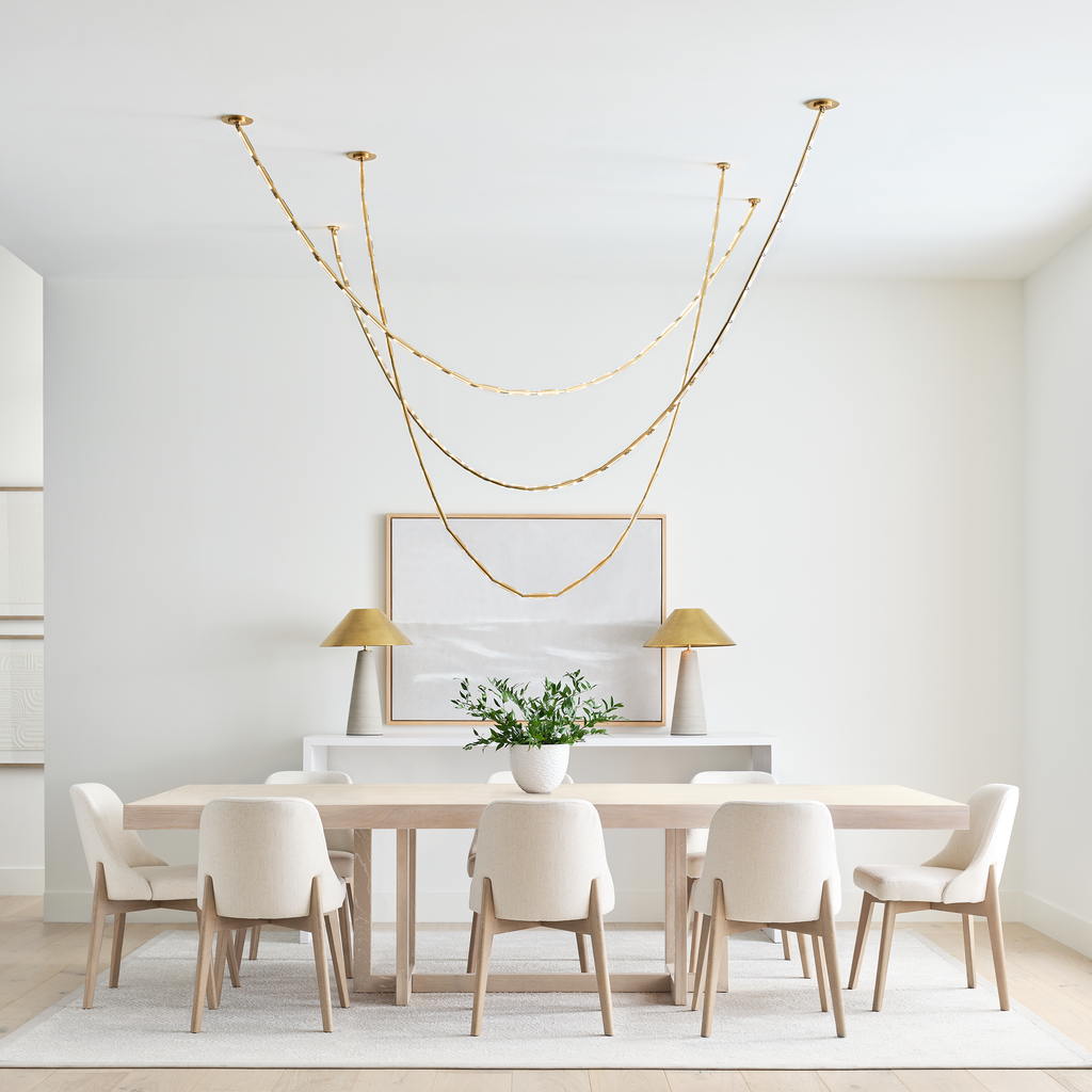 Catena 118 Chandelier | Hand-Rubbed Antique Brass 2700K Remote 120V