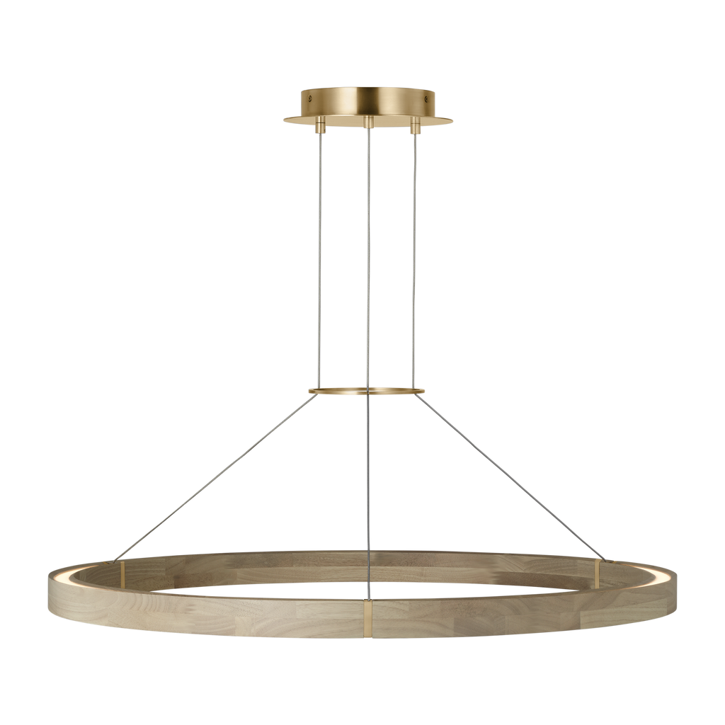 Ashok 37 Chandelier hand rubbed antique brass 2700K 90 CRI