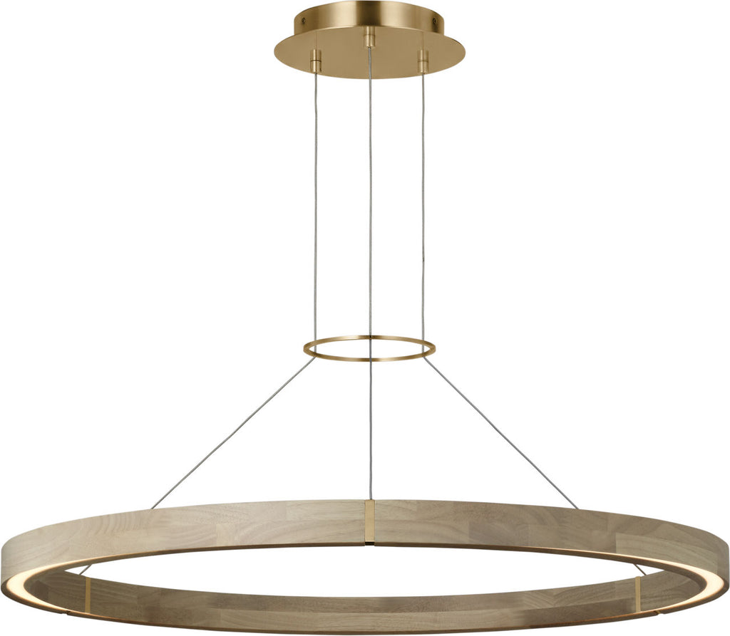Ashok 37 Chandelier hand rubbed antique brass 2700K 90 CRI