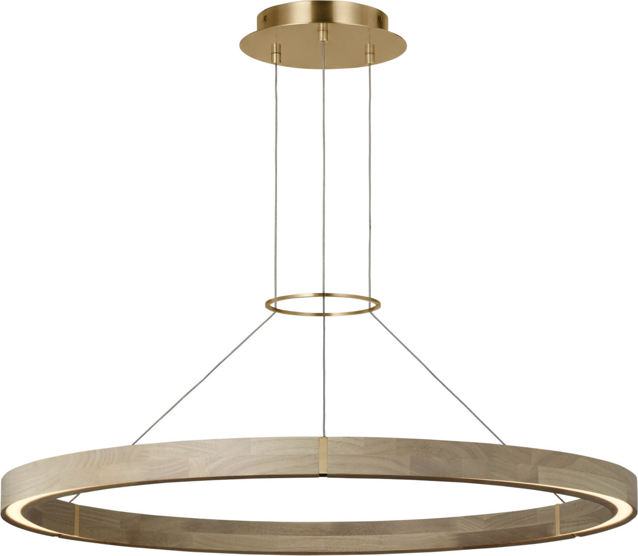 Ashok 37 Chandelier hand rubbed antique brass 2700K 90 CRI