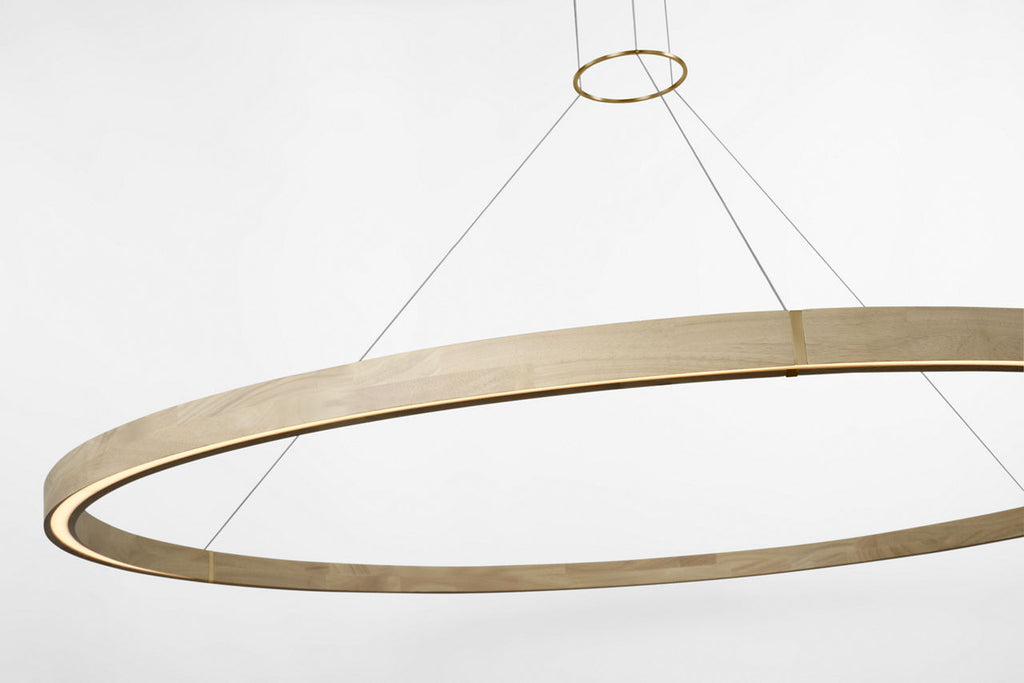 Ashok 65 Chandelier hand rubbed antique brass 2700K 90 CRI