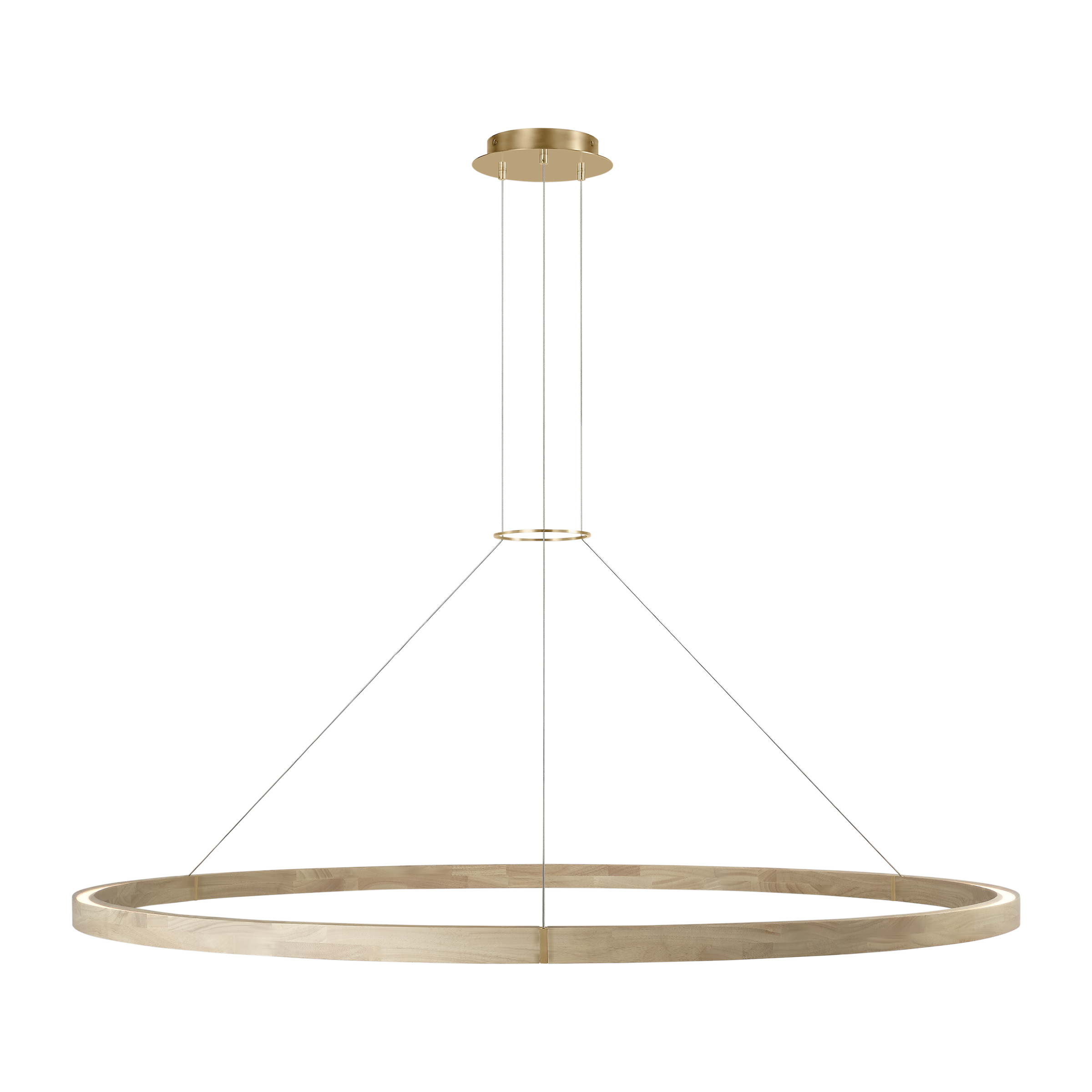 Ashok 65 Chandelier hand rubbed antique brass 2700K 90 CRI