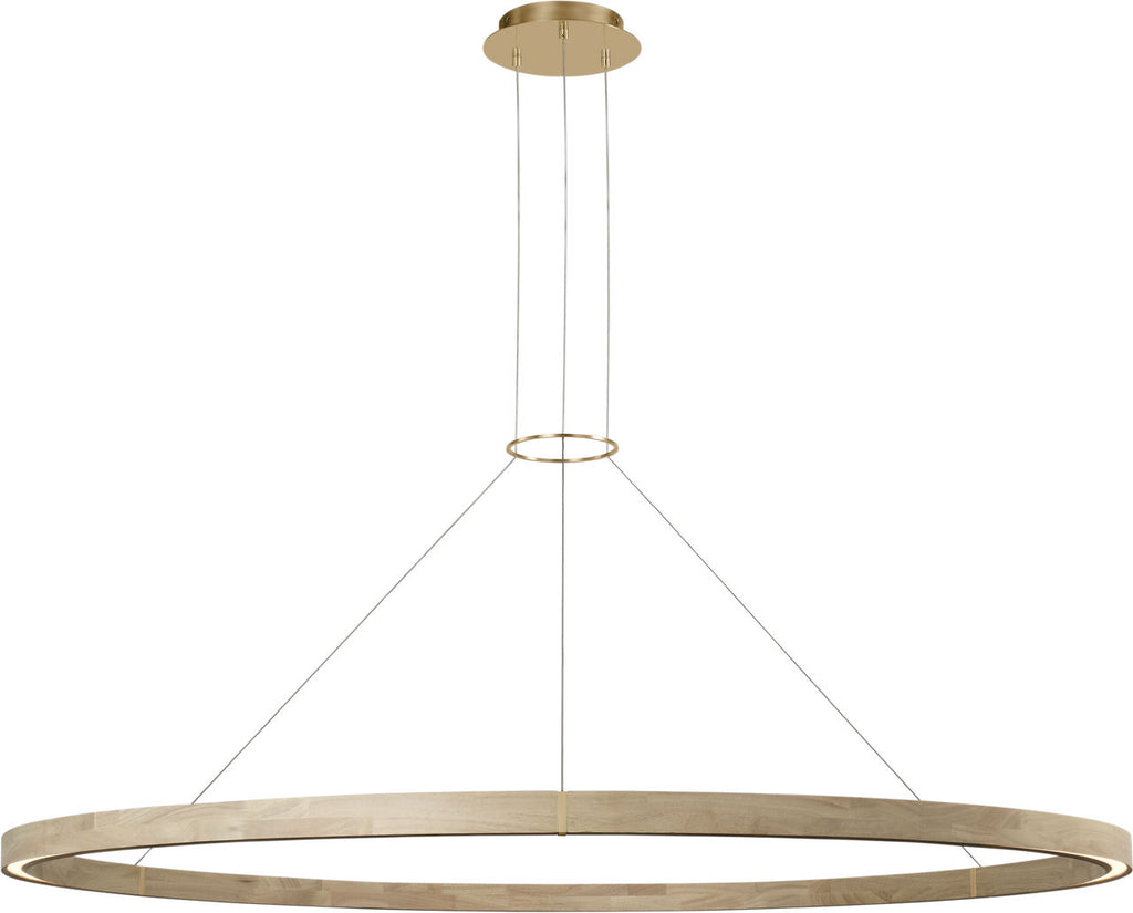Ashok 65 Chandelier hand rubbed antique brass 2700K 90 CRI