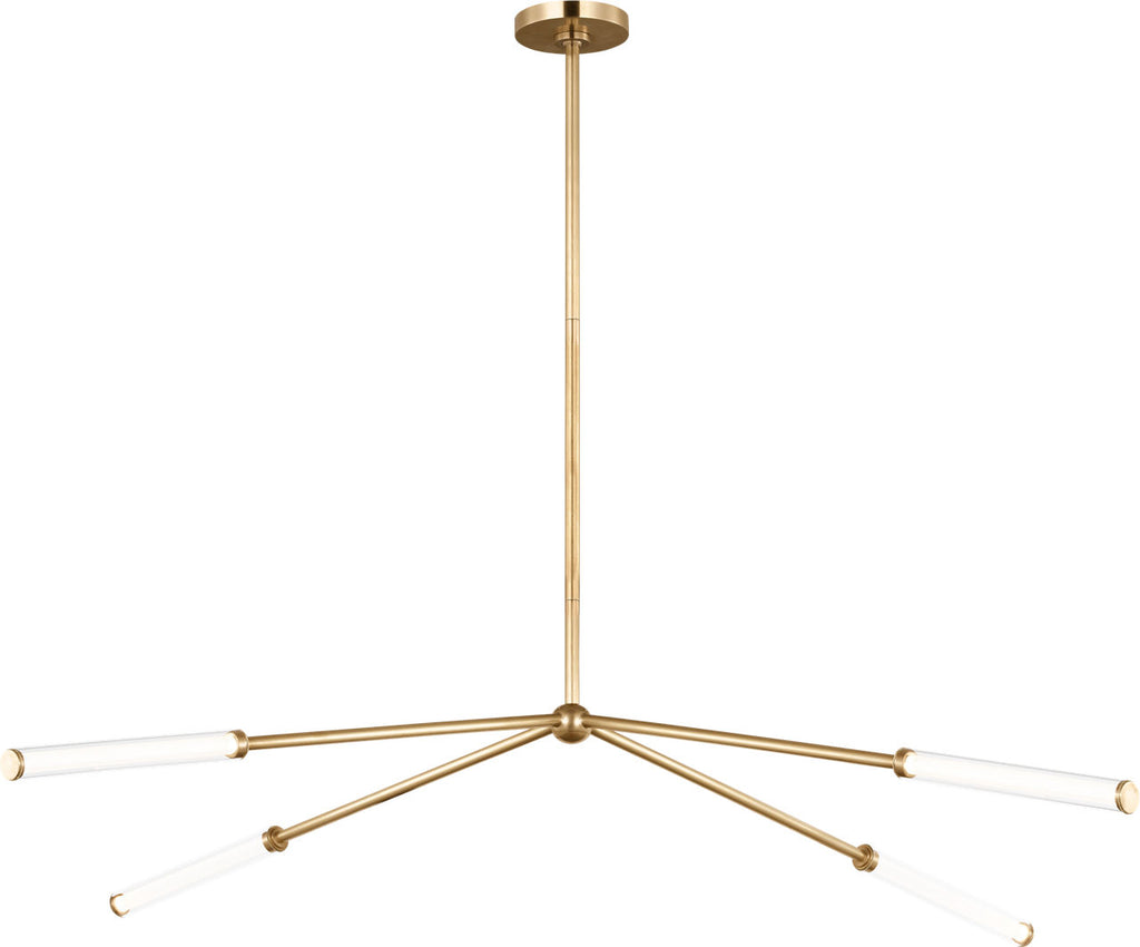 Poza 64 Chandelier hand-rubbed antique brass 2700K 90 CRI