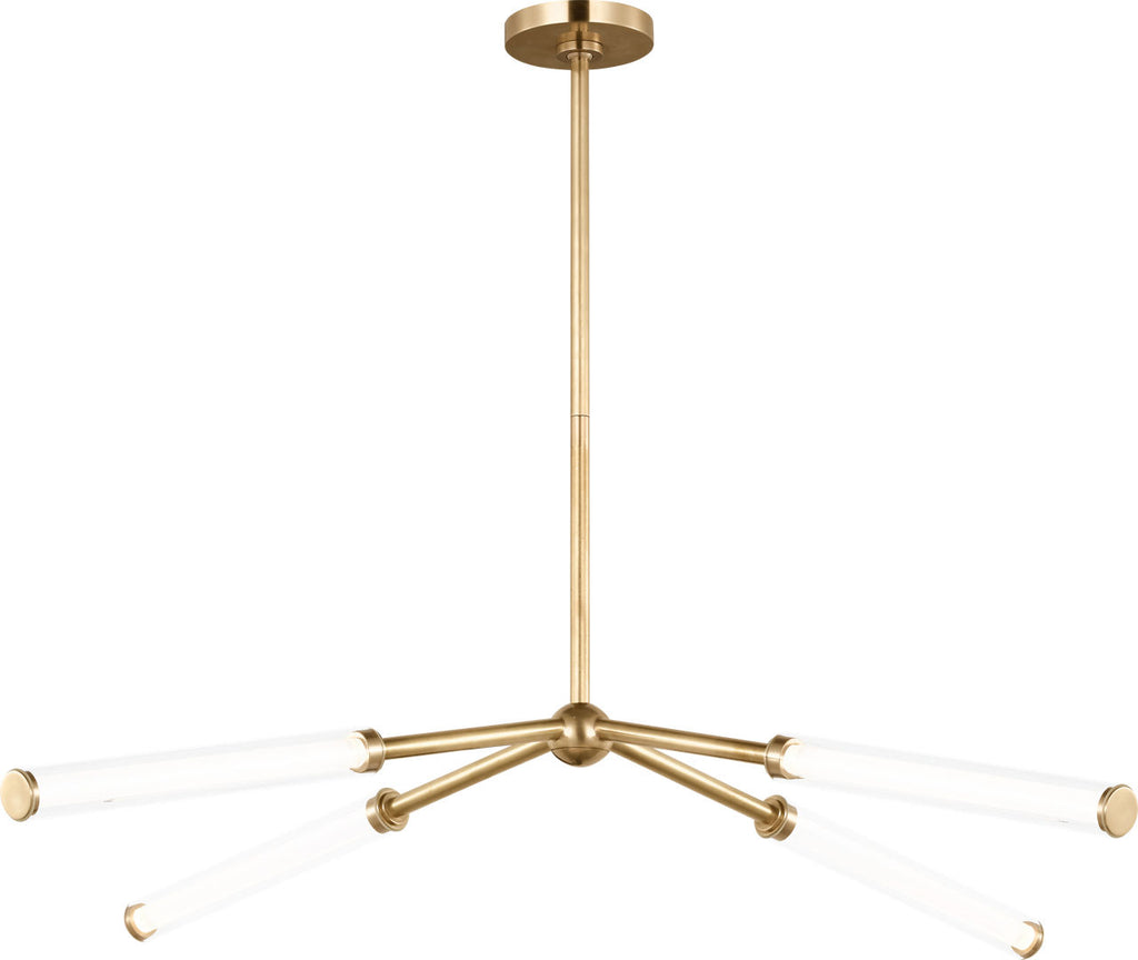 Poza 40 Chandelier hand-rubbed antique brass 2700K 90 CRI