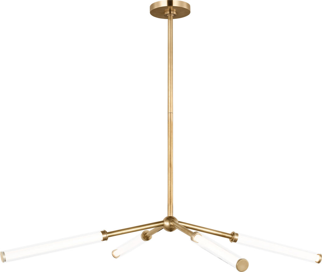 Poza 40 Chandelier hand-rubbed antique brass 2700K 90 CRI