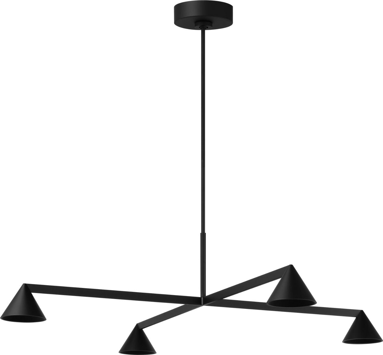 Midrand 37 Chandelier Nightshade Black 2700K 90 CRI