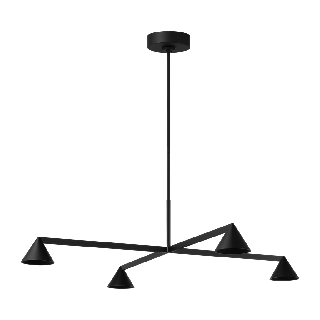 Midrand 37 Chandelier Nightshade Black 2700K 90 CRI
