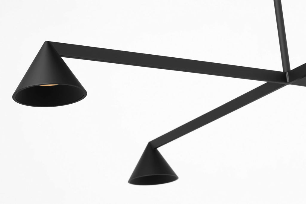 Midrand 37 Chandelier Nightshade Black 2700K 90 CRI
