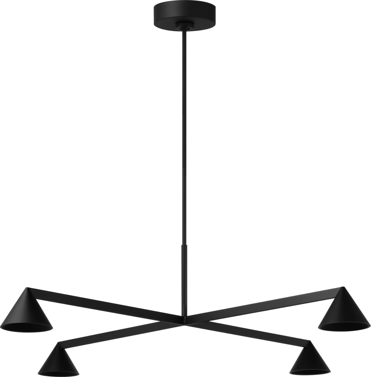 Midrand 37 Chandelier Nightshade Black 2700K 90 CRI