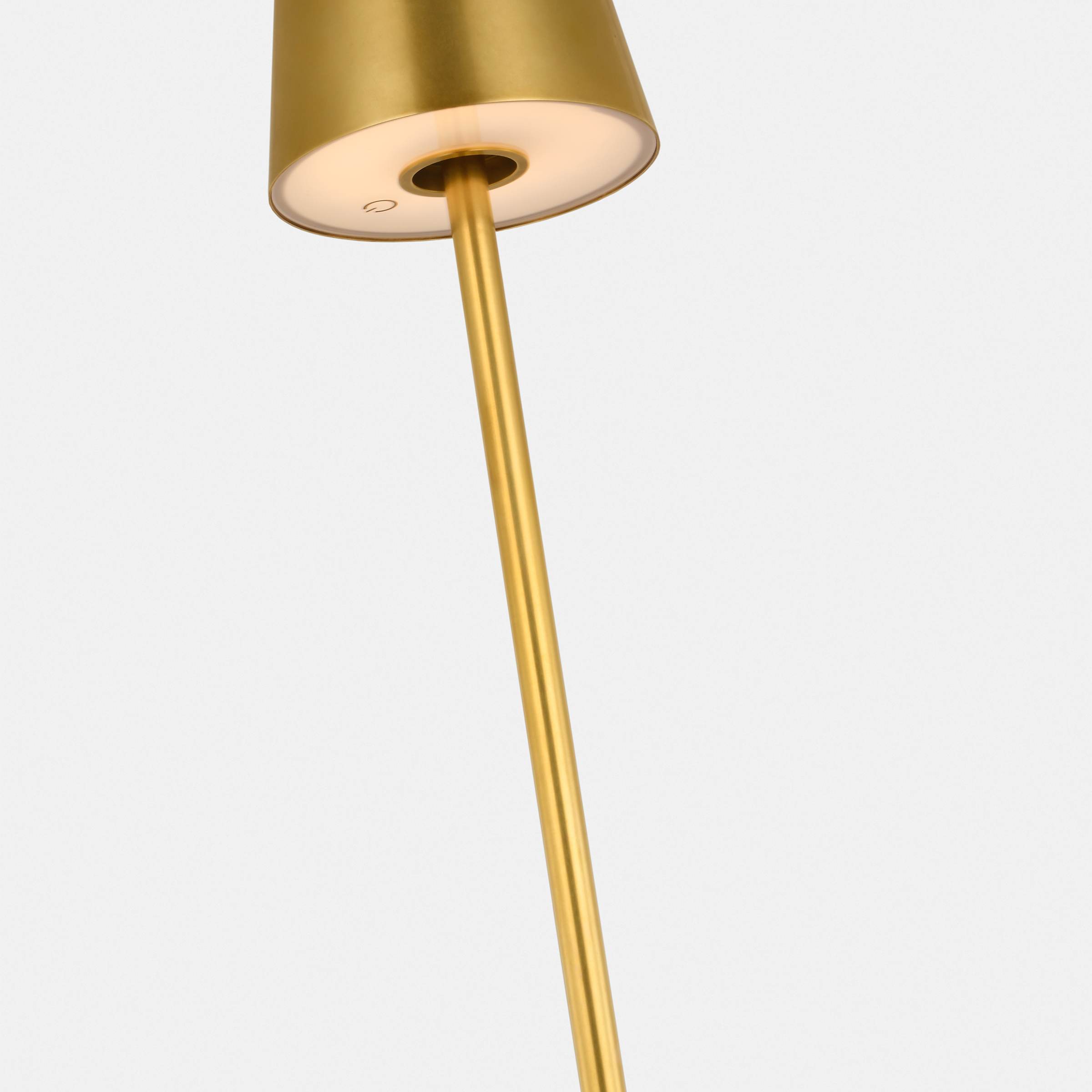 Nevis Medium Rechargeable Floor Lamp Hand Rubbed Antique Brass 2700K 90 CRI