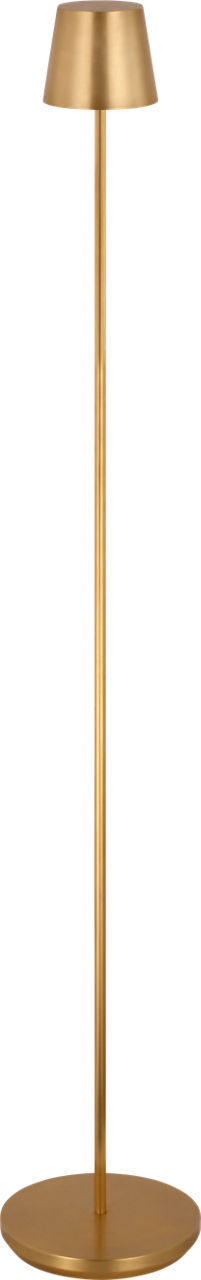 Nevis Medium Rechargeable Floor Lamp Hand Rubbed Antique Brass 2700K 90 CRI