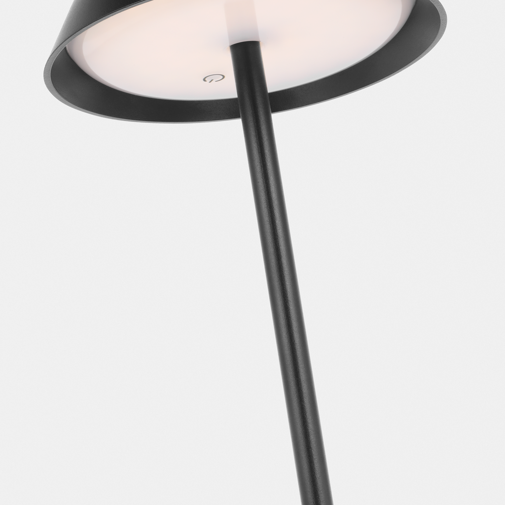 Tepa Medium Rechargeable Floor Lamp Black 2700K 90 CRI
