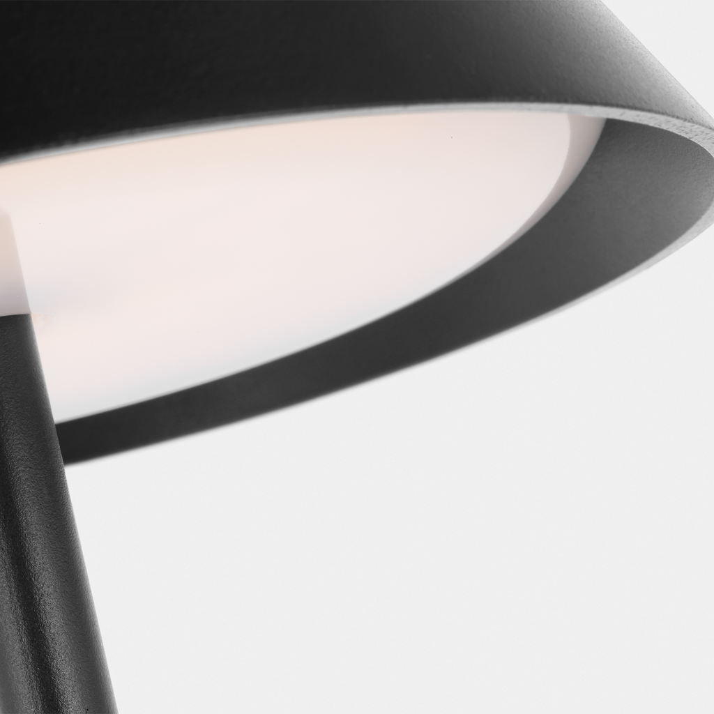 Tepa Medium Rechargeable Floor Lamp Black 2700K 90 CRI