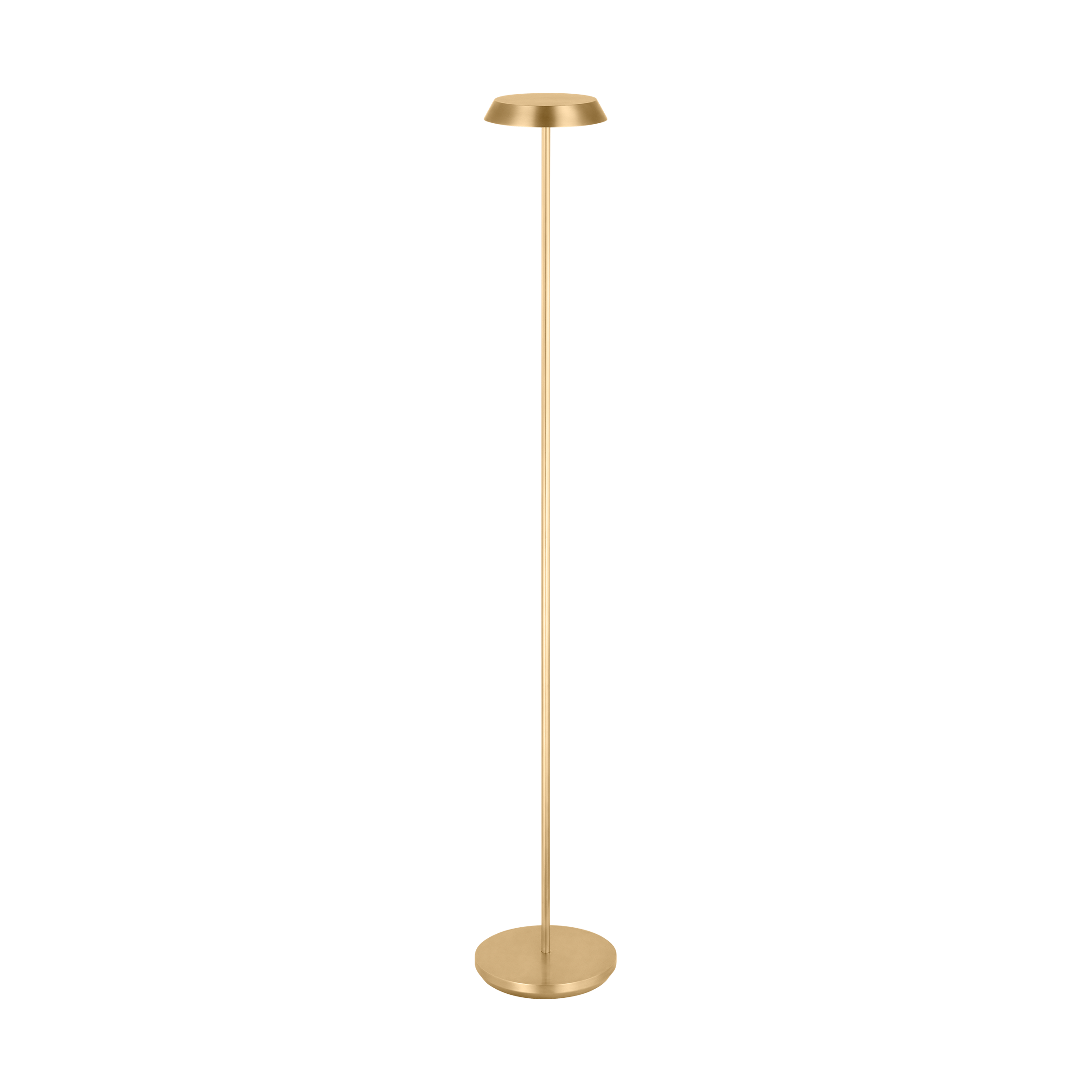 Tepa Medium Rechargeable Floor Lamp hand rubbed antique brass 2700K 90 CRI