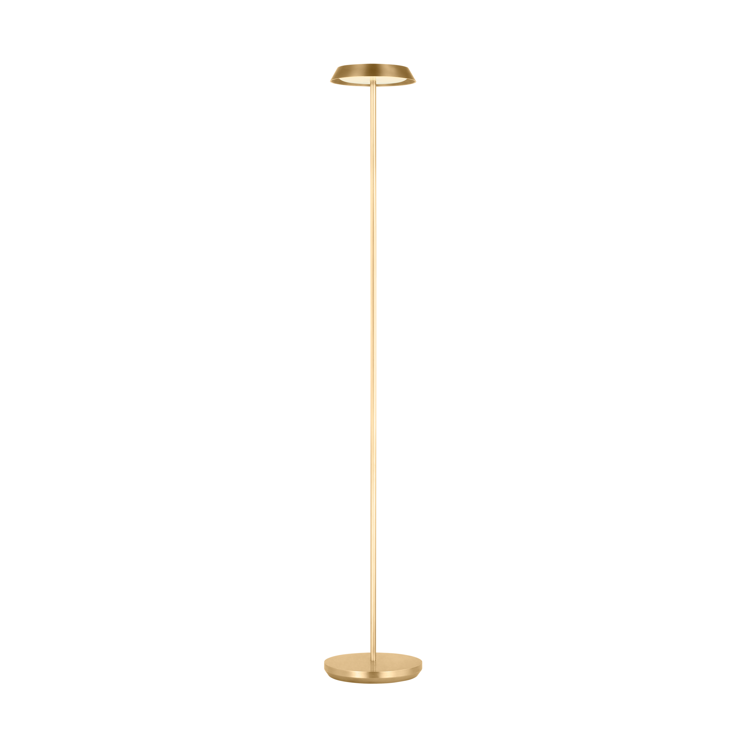Tepa Medium Rechargeable Floor Lamp hand rubbed antique brass 2700K 90 CRI