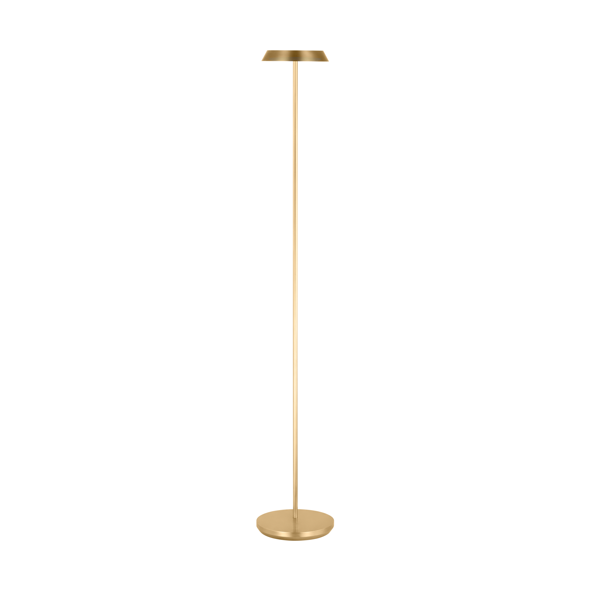 Tepa Medium Rechargeable Floor Lamp hand rubbed antique brass 2700K 90 CRI