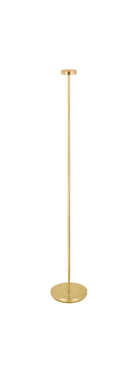Moneta Medium Rechargeable Floor Lamp hand rubbed antique brass 2700K 90 CRI