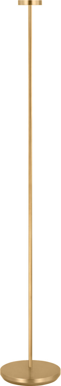 Moneta Medium Rechargeable Floor Lamp hand rubbed antique brass 2700K 90 CRI
