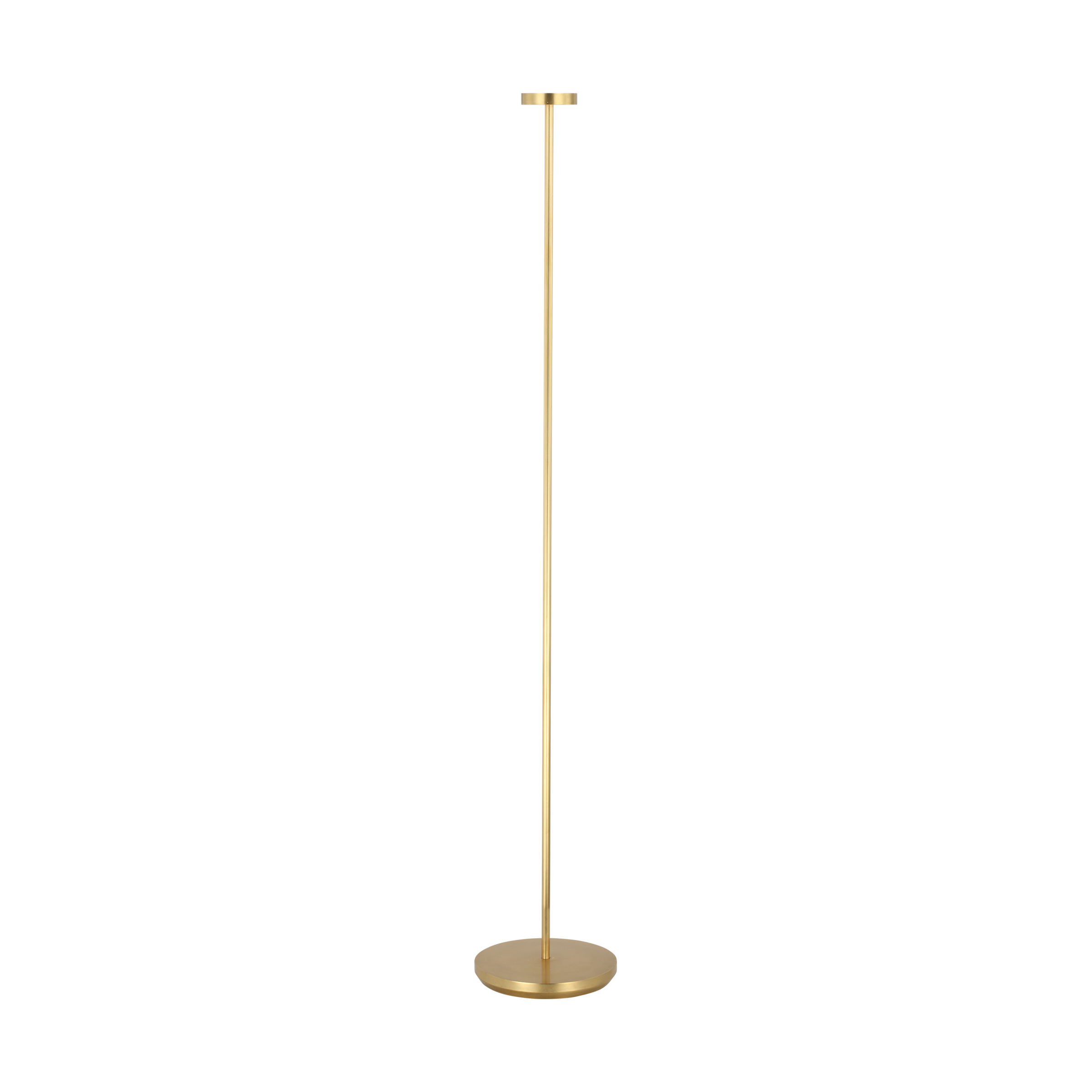 Moneta Medium Rechargeable Floor Lamp hand rubbed antique brass 2700K 90 CRI