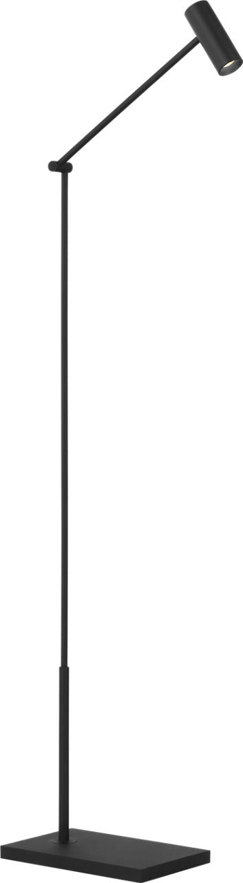 Ponte Small Floor Lamp Nightshade Black 3000K 90 CRI