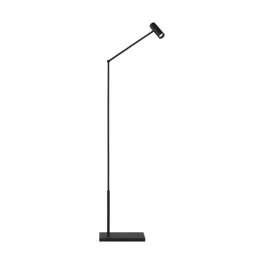 Ponte Small Floor Lamp Nightshade Black 3000K 90 CRI