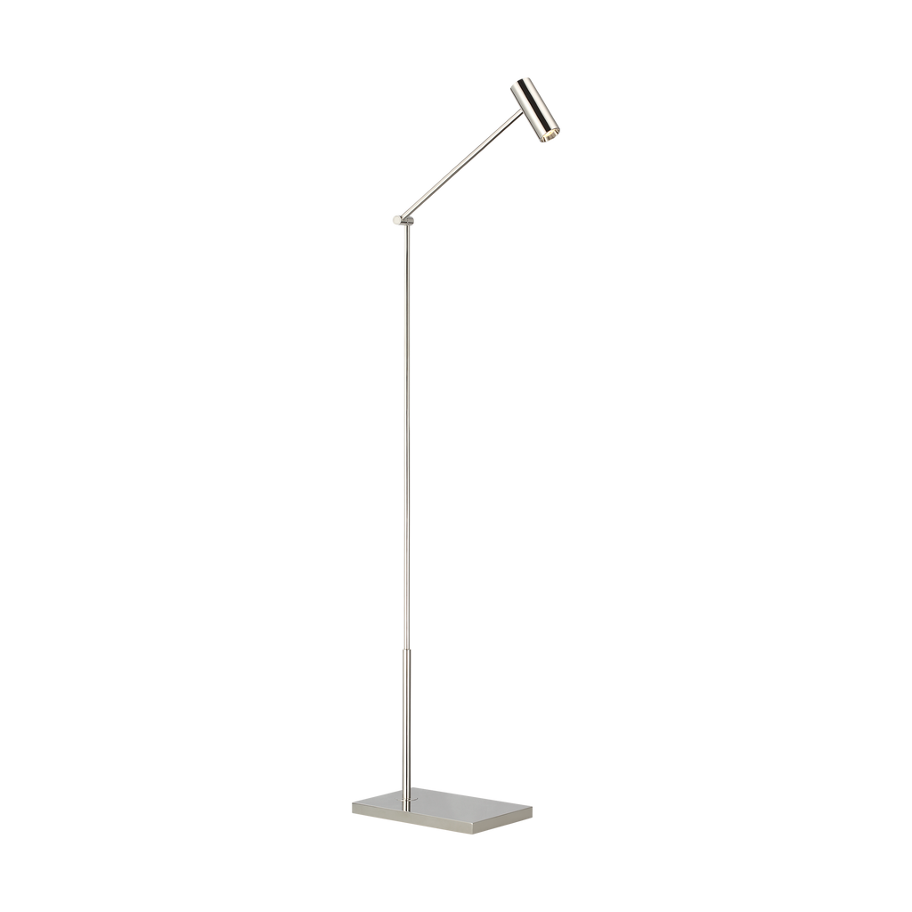 Ponte Small Floor Lamp polished nickel 3000K 90 CRI
