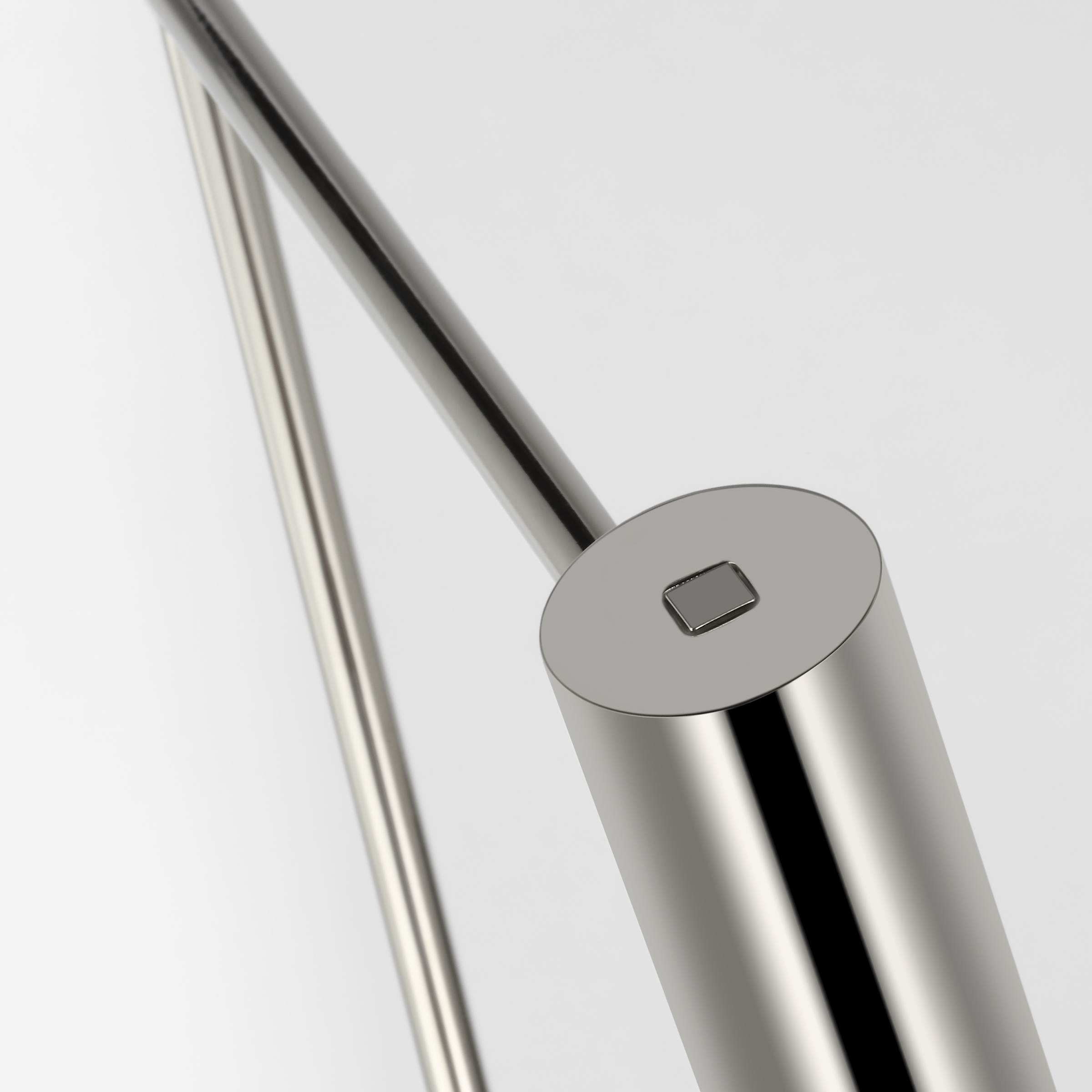 Ponte Small Floor Lamp polished nickel 3000K 90 CRI