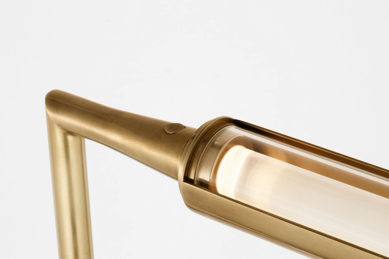 Poza 41 Floor Lamp hand-rubbed antique brass 2700K 90 CRI