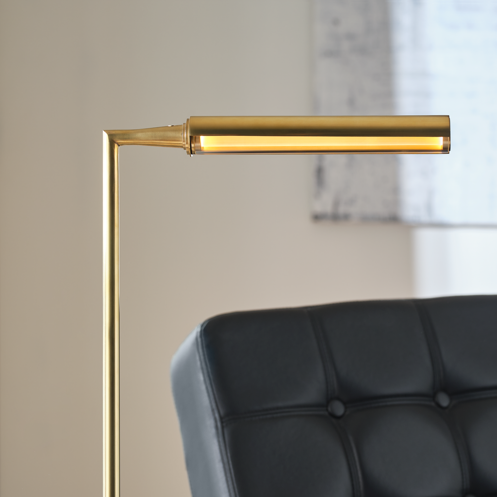 Poza 41 Floor Lamp hand-rubbed antique brass 2700K 90 CRI