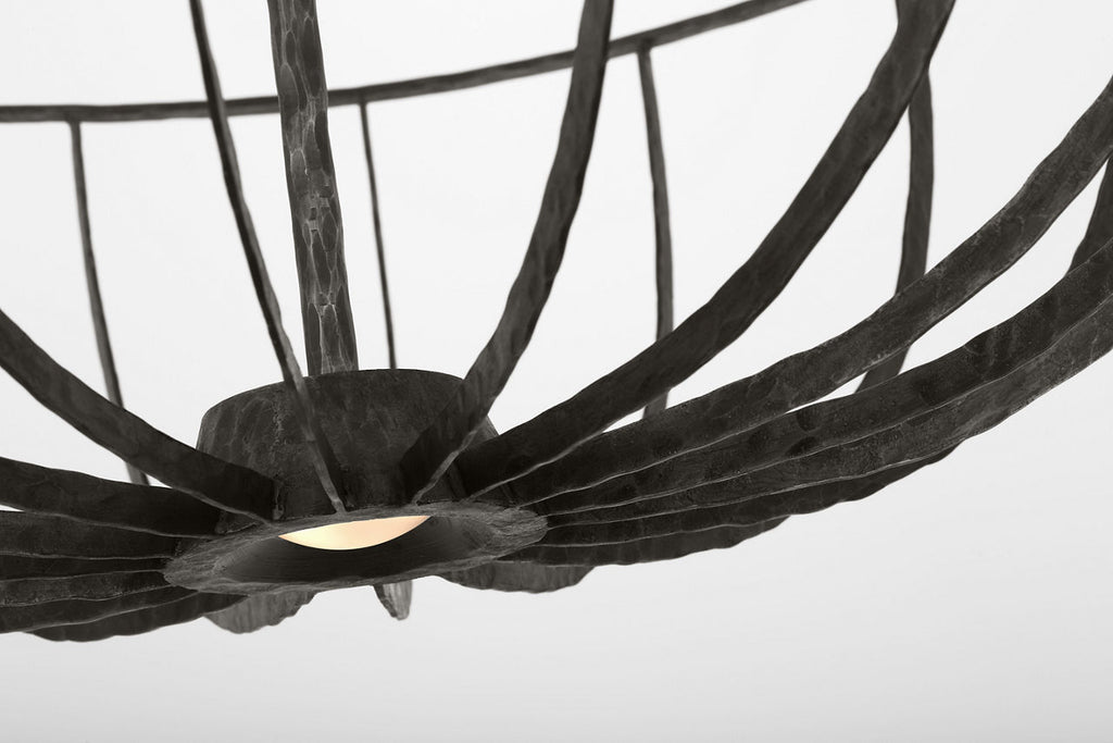 Sanchi X-Large Semi Flush aged iron 2700K 90 CRI