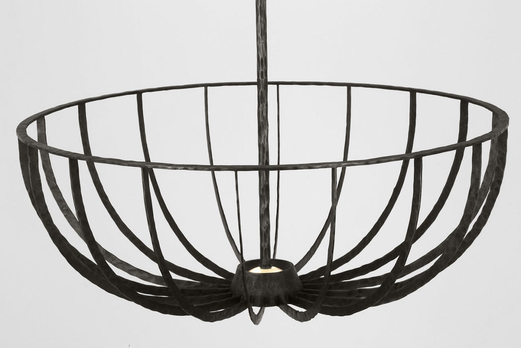Sanchi X-Large Semi Flush aged iron 2700K 90 CRI