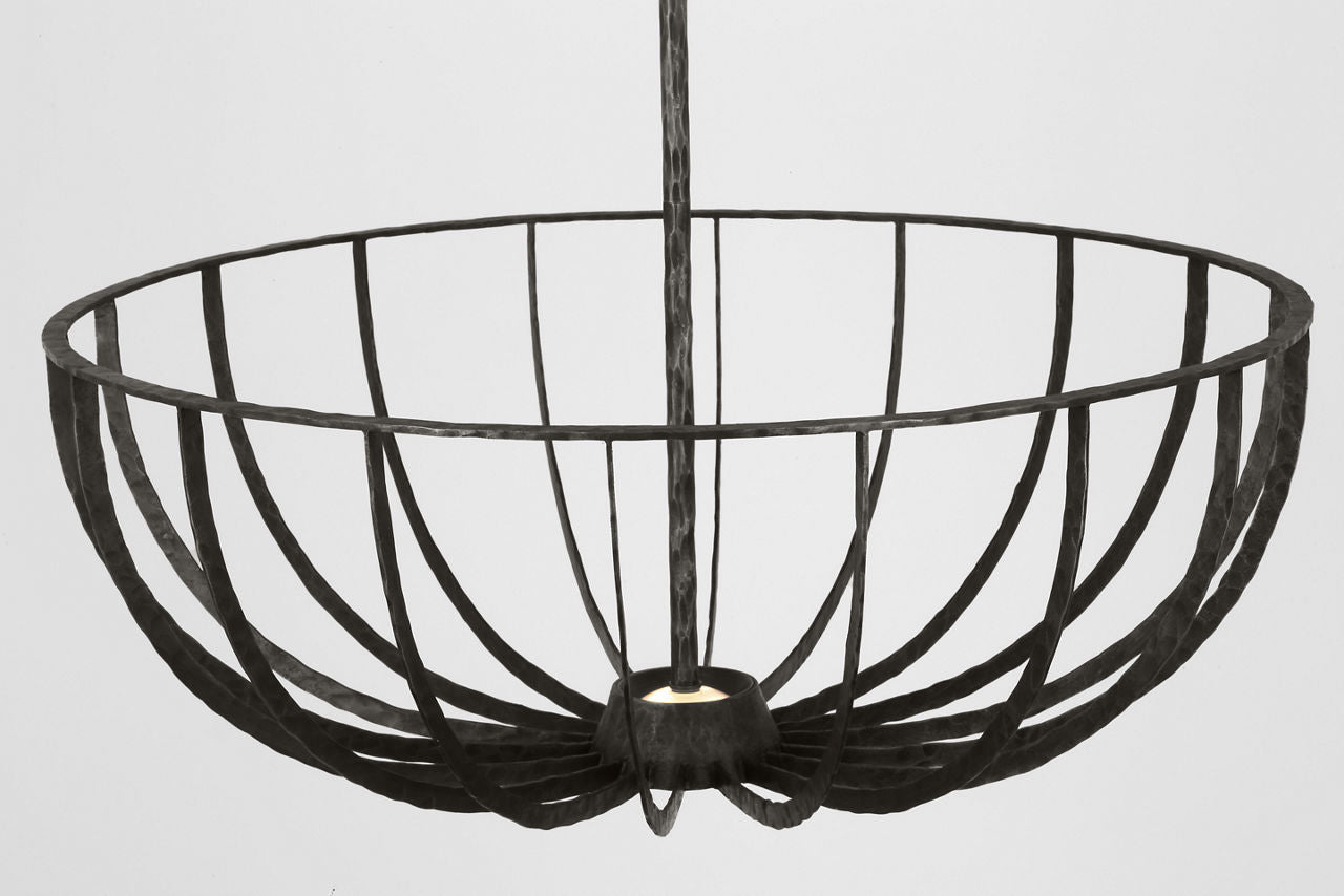 Sanchi X-Large Semi Flush aged iron 2700K 90 CRI