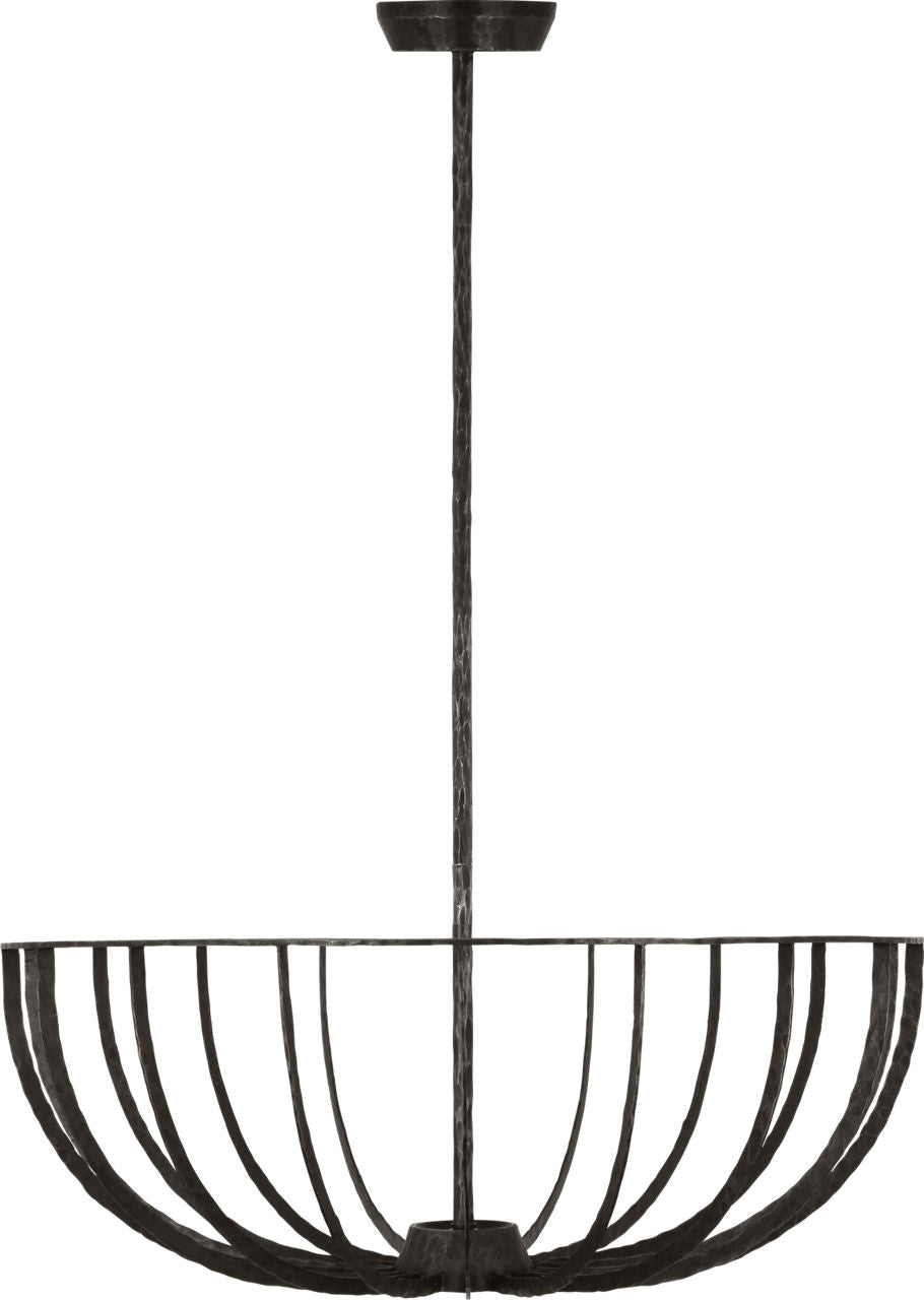 Sanchi X-Large Semi Flush aged iron 2700K 90 CRI