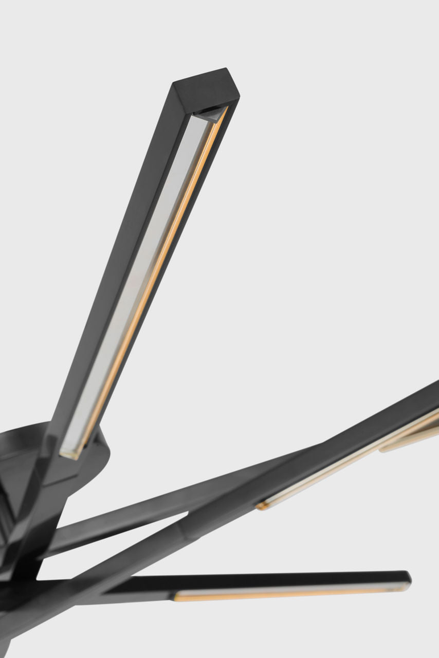 Cityscape Medium Flush Clear Crystal Bronze 2700K 90 CRI