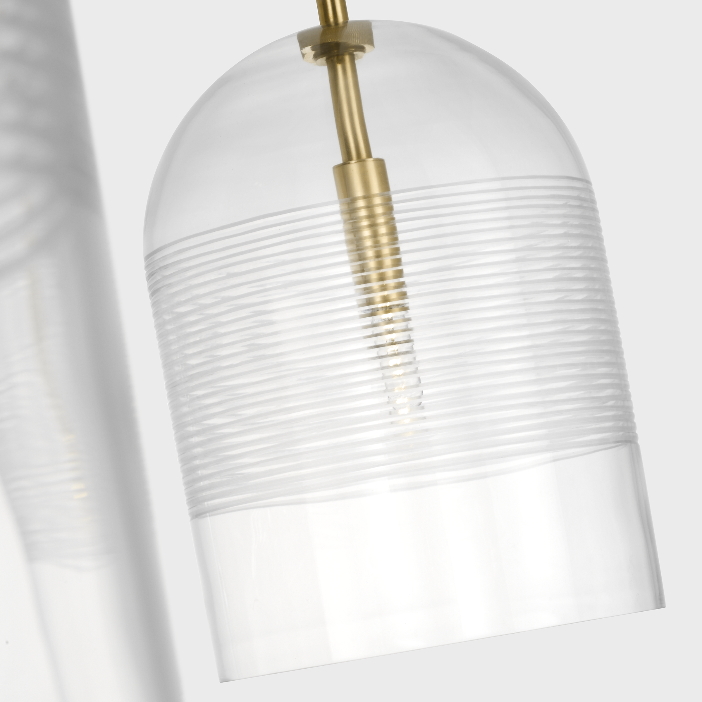 Leano 61 Linear Chandelier | Hand-Rubbed Antique Brass