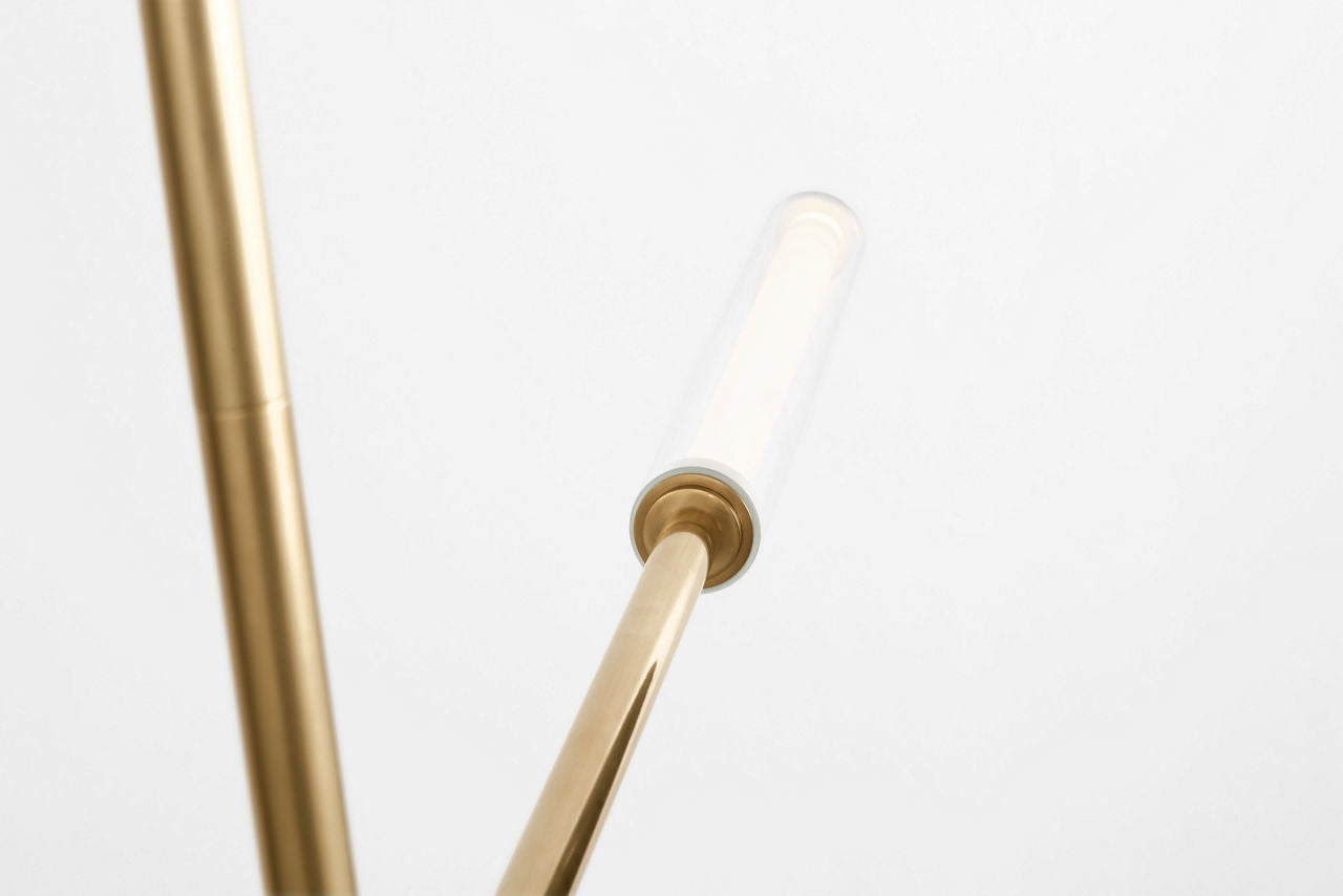 Poza 56 Linear Chandelier | Hand-Rubbed Antique Brass
