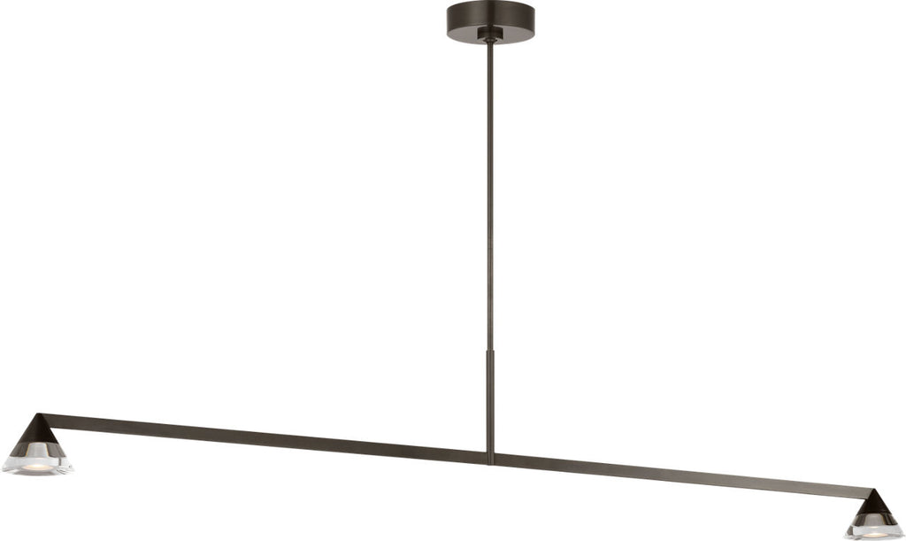 Midrand Crystal 60 Linear Chandelier | Bronze