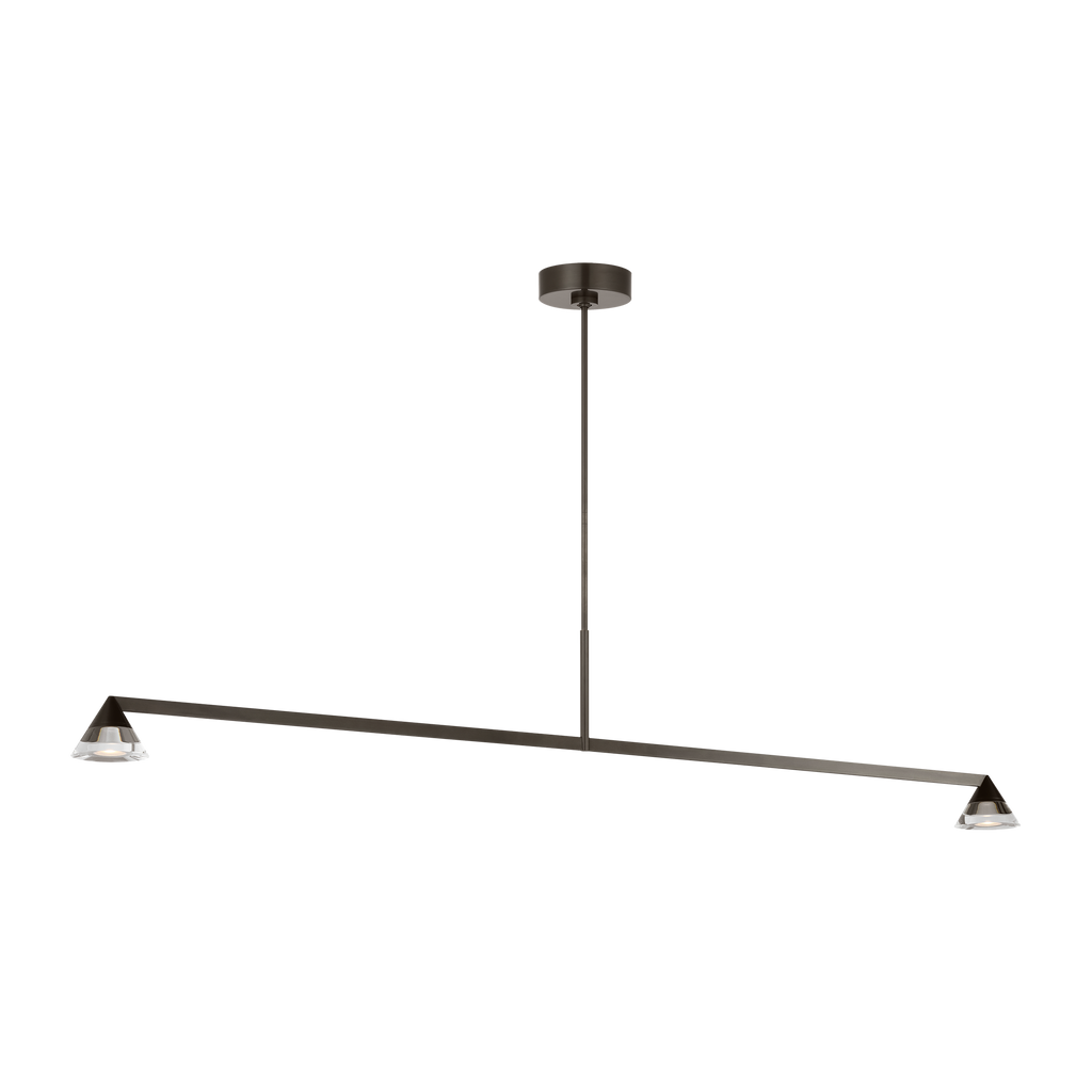 Midrand Crystal 60 Linear Chandelier | Bronze