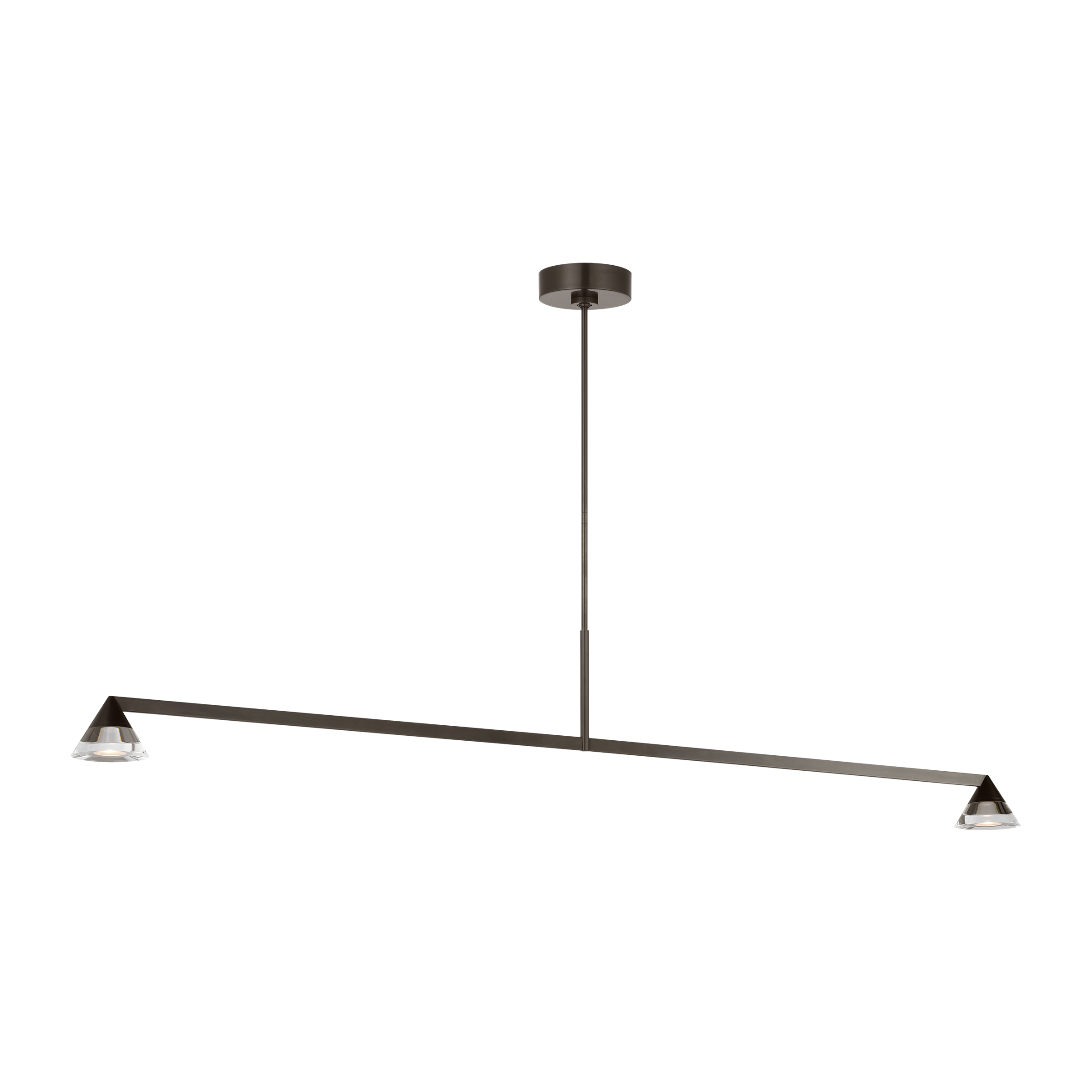 Midrand Crystal 60 Linear Chandelier | Bronze