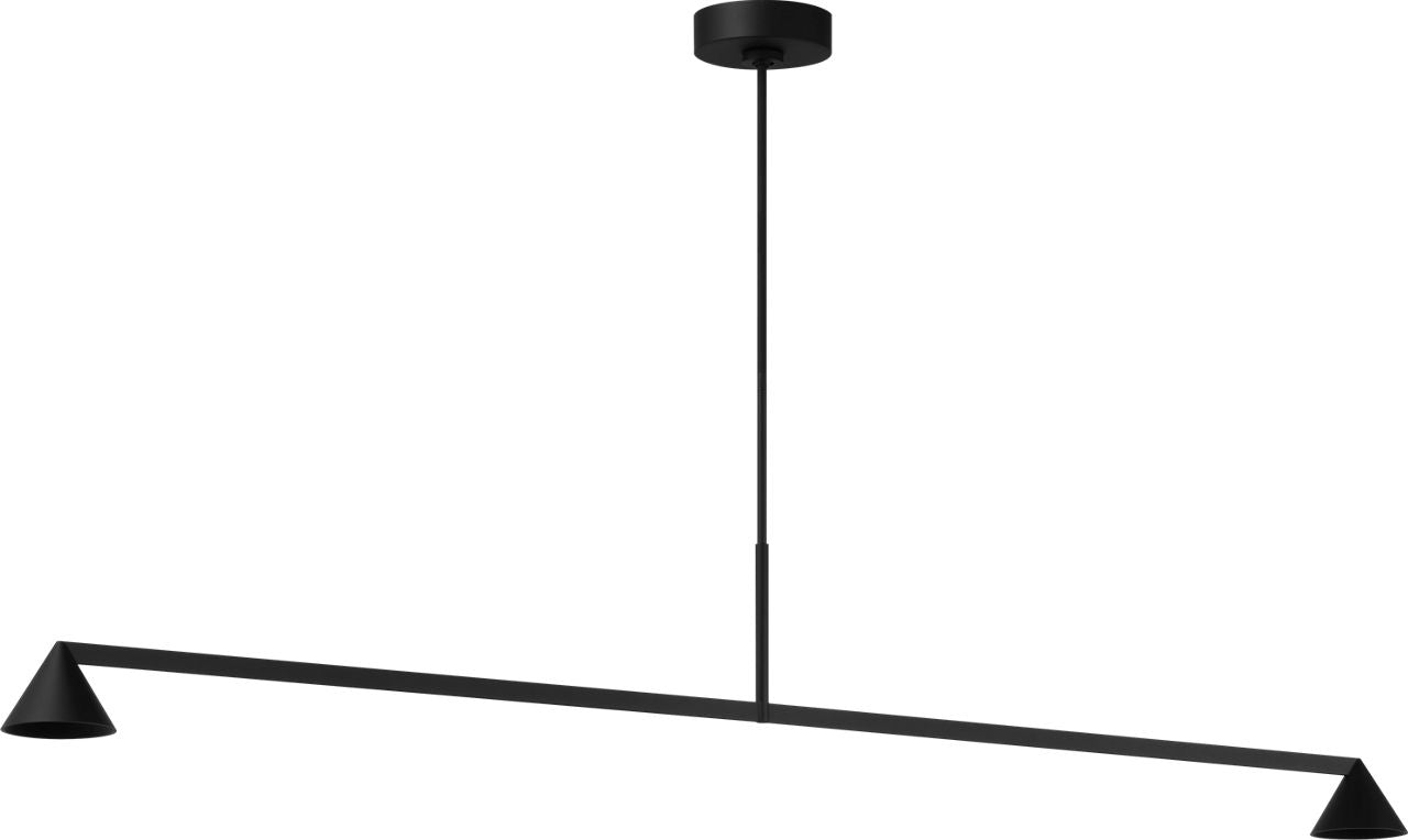 Midrand 60 Linear Chandelier Nightshade Black 2700K 90 CRI
