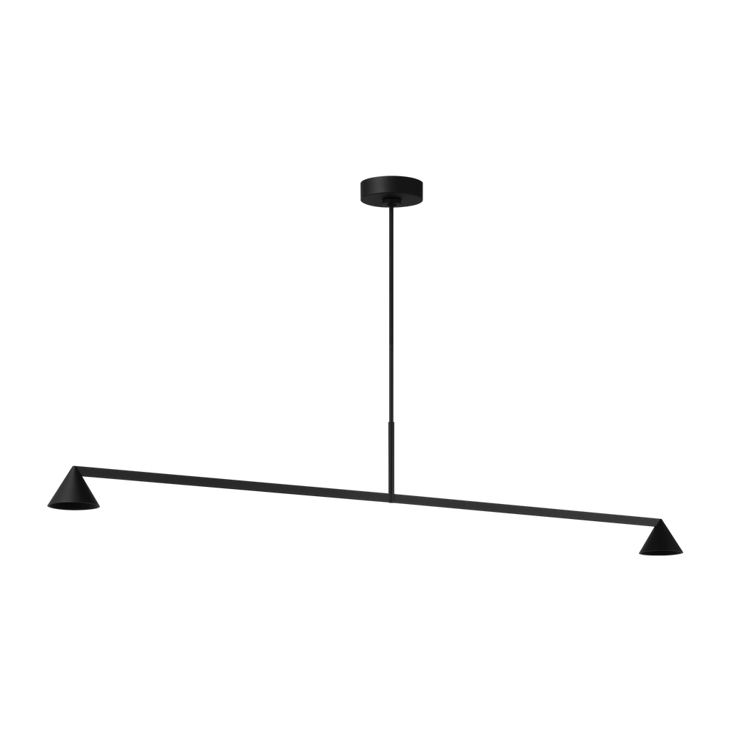 Midrand 60 Linear Chandelier Nightshade Black 2700K 90 CRI