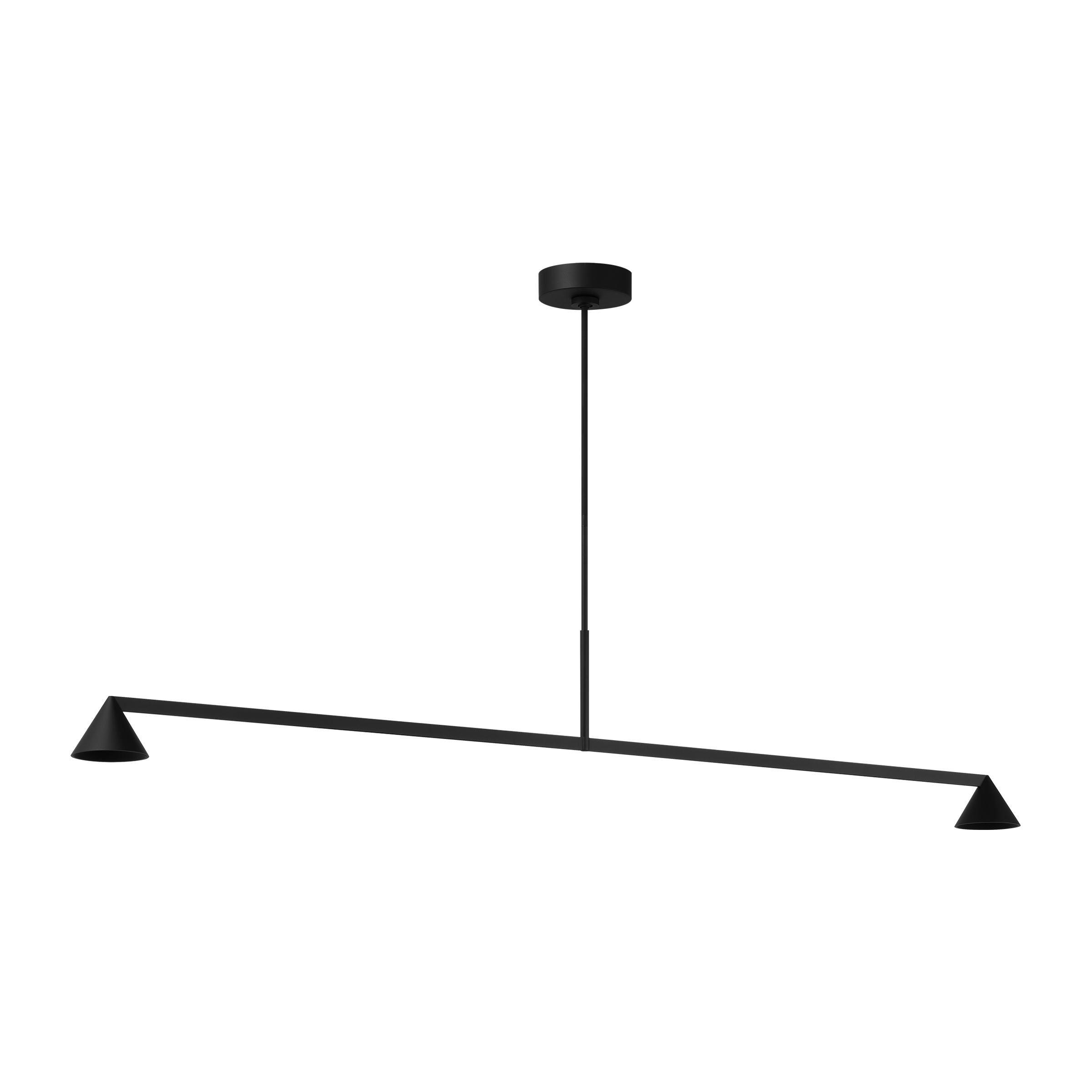 Midrand 60 Linear Chandelier Nightshade Black 2700K 90 CRI