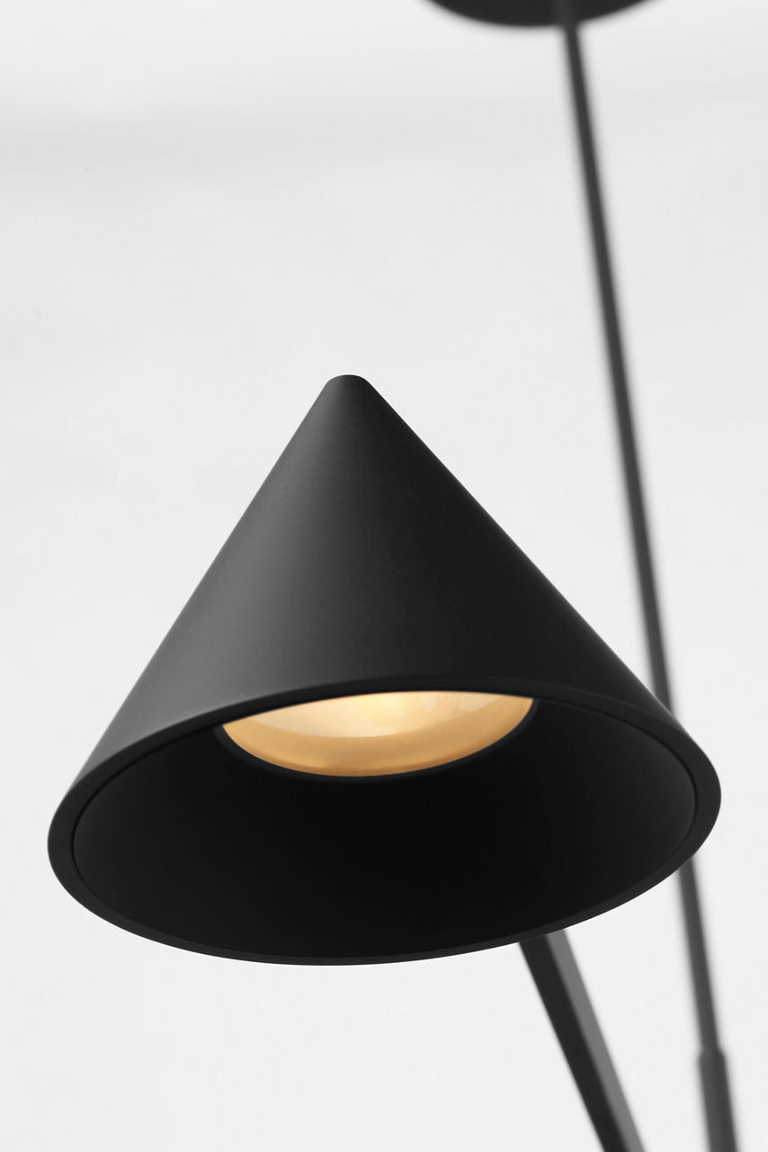 Midrand 60 Linear Chandelier Nightshade Black 2700K 90 CRI